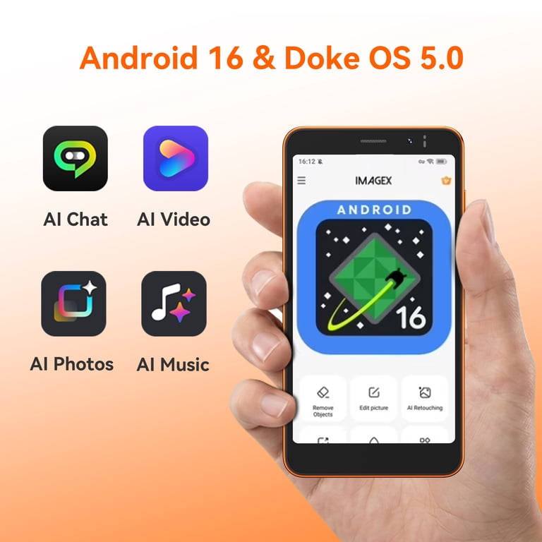 OSCAL Flat 3C Mini Unlocked Phone for Seniors,5