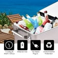 thumbnail image 6 of Costway Patio Cooler Rolling Outdoor Stainless Steel Ice Beverage Chest Pool 80 Quart, 6 of 10