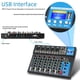 thumbnail image 2 of Depusheng HT7 Bluetooth Portable Audio Mixer w/USB DJ Sound Mixing Console MP3 Jack 48V Power for Computer Recording, 7-Channel Bands Mixing Boards For Studio Recording, 2 of 7