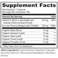thumbnail image 3 of NATURELO Vegan Iron Supplement with Vitamin C and Organic Whole Foods - Gentle Iron Pills for Women & Men with Iron Deficiency Including Pregnancy, Anemia and Vegan Diets - 180 Mini Capsules, 3 of 9