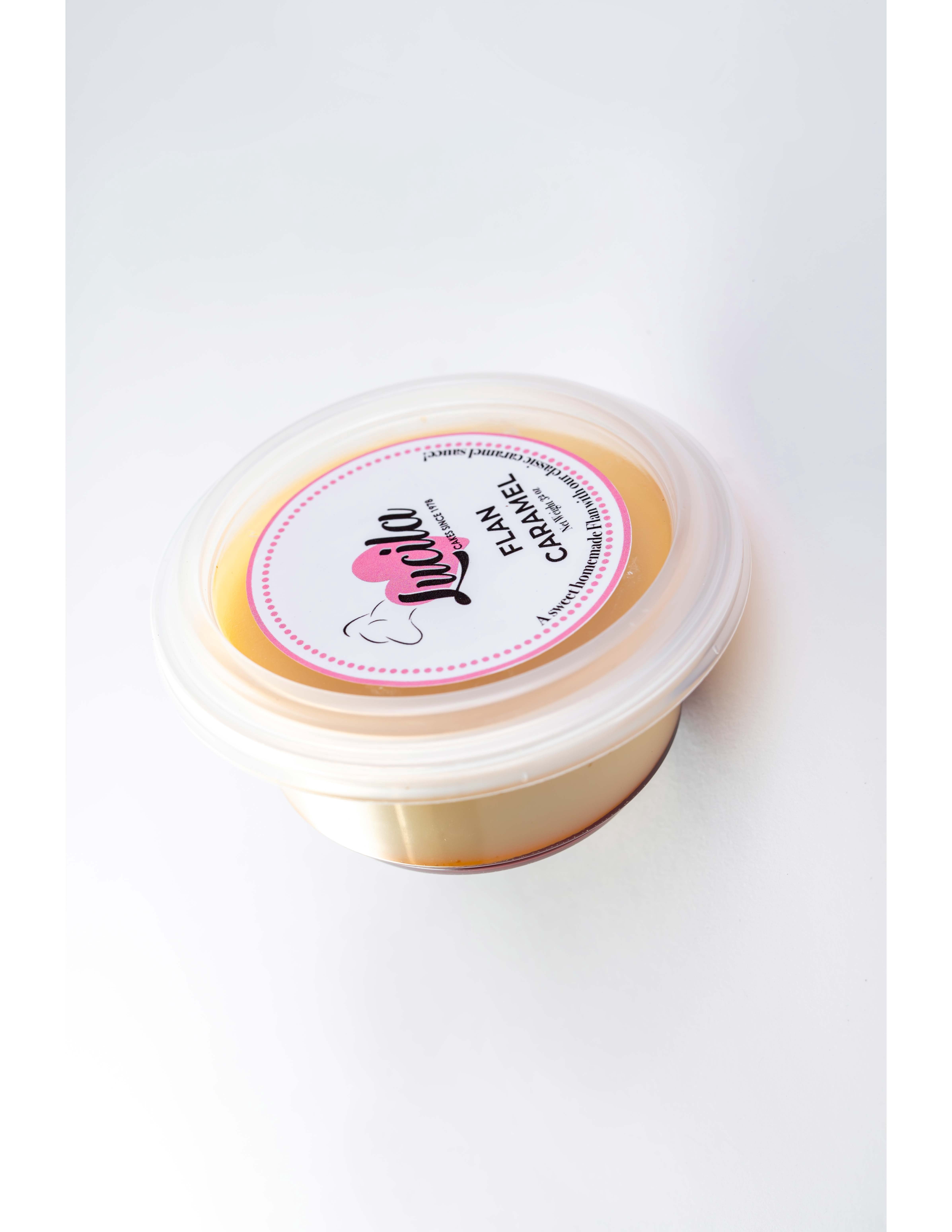 Caramel Flan Dessert, Individual Size, 4oz – Traditional Custard with Caramel Sauce.  Lucila brand.