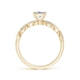 thumbnail image 2 of ANGARA Natural Diamond Ring with Scrollwork in 14K Yellow Gold for Women (Size-4.7mm| Color-I-J| Clarity-I1-I2) | April Birthstone, Anniversary, Jewelry Gift for Women | Natural Diamond Ring, 2 of 8