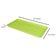 thumbnail image 3 of 10” x 20” Heavy Duty Mesh Plastic Seed Starting Tray, Lime Green, 1” - Ensures Water Drainage and Aeration, Perfect for Greenhouses or Indoor Gardening, 3 of 3