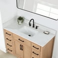 thumbnail image 5 of Gavino 48" Wood Vanity in Light Brown with Composite Stone Top no Mirror, 5 of 13