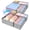 Light Gray, variant on White Drawer Organizer Clothes 8 Pack Dresser Drawer Dividers Closet Storage Bins and Open Home Storage Bins for Jewelry Underwears Socks DIMJ