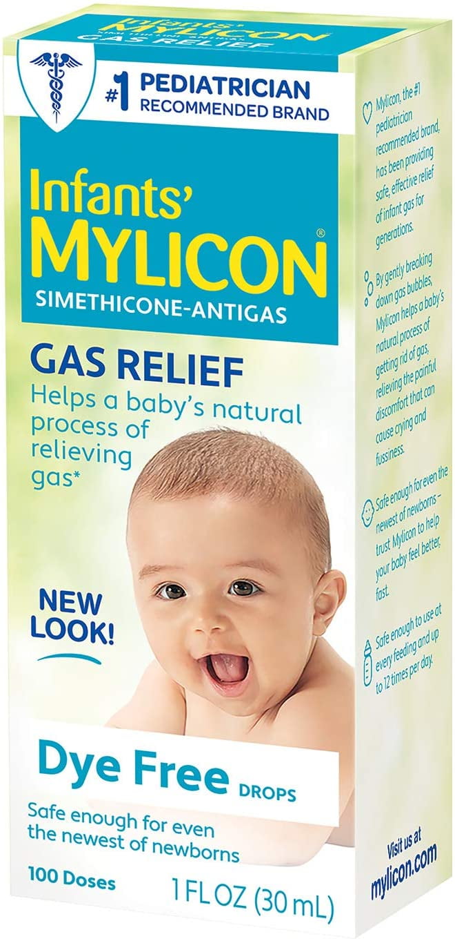 MYLICON Infant Gas Relief Dye Free Drops 1 oz (Pack of 2)