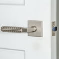 thumbnail image 3 of Viaggio Qadcon-Reb_Prv_234_Rh Quadrato Right Handed Solid Brass Privacy Door Lever Set -, 3 of 7