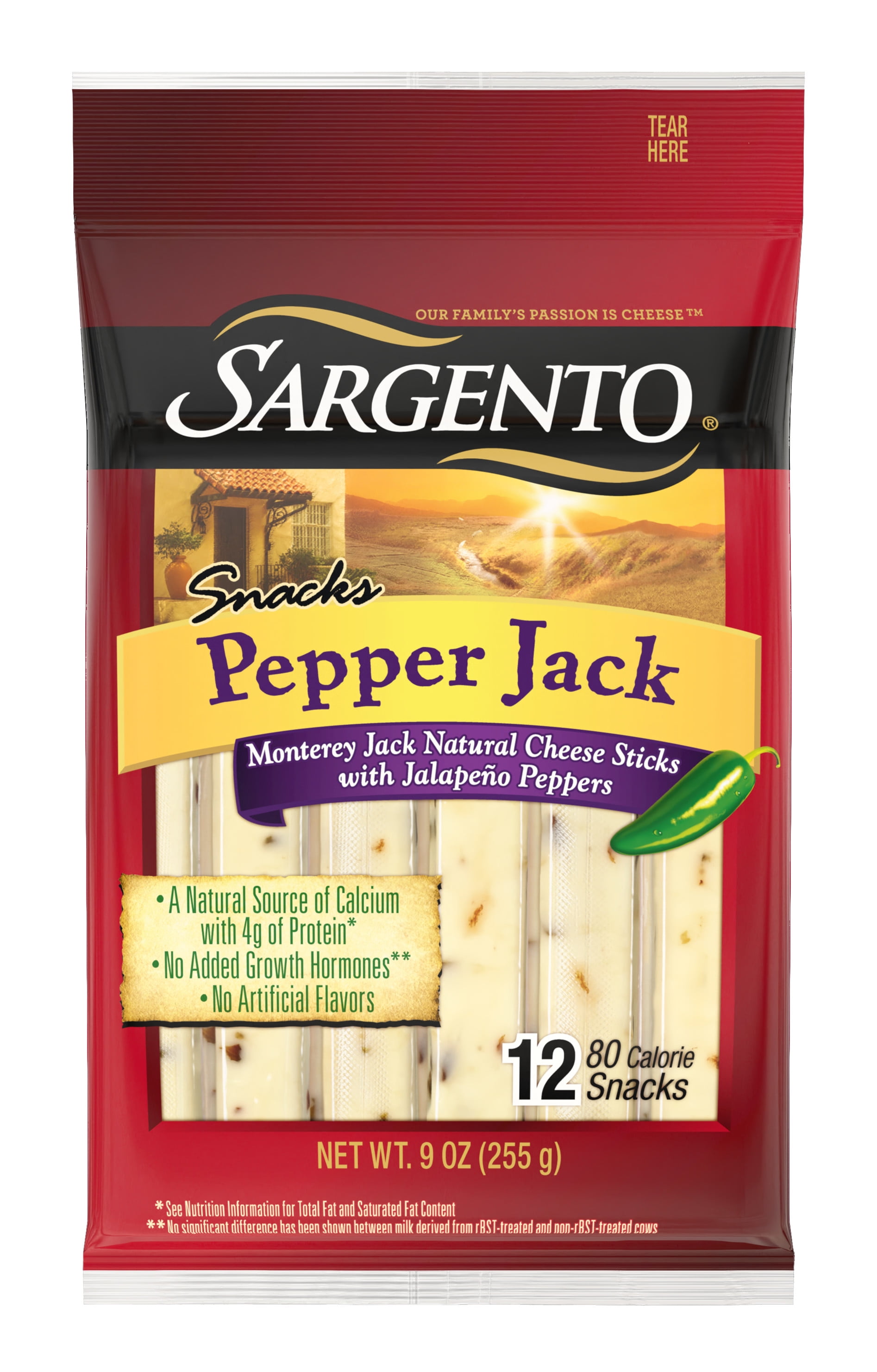Sargento® Pepper Jack Natural Cheese Sticks, 9 oz., 12Count