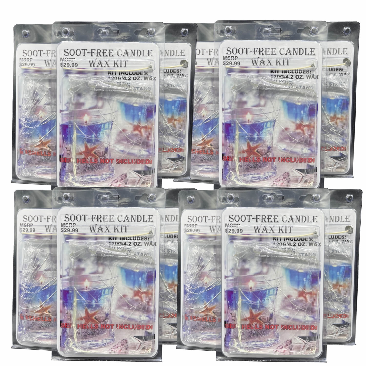 Do-It-Yourself Clear Gel Candle Kits - 12 Sets