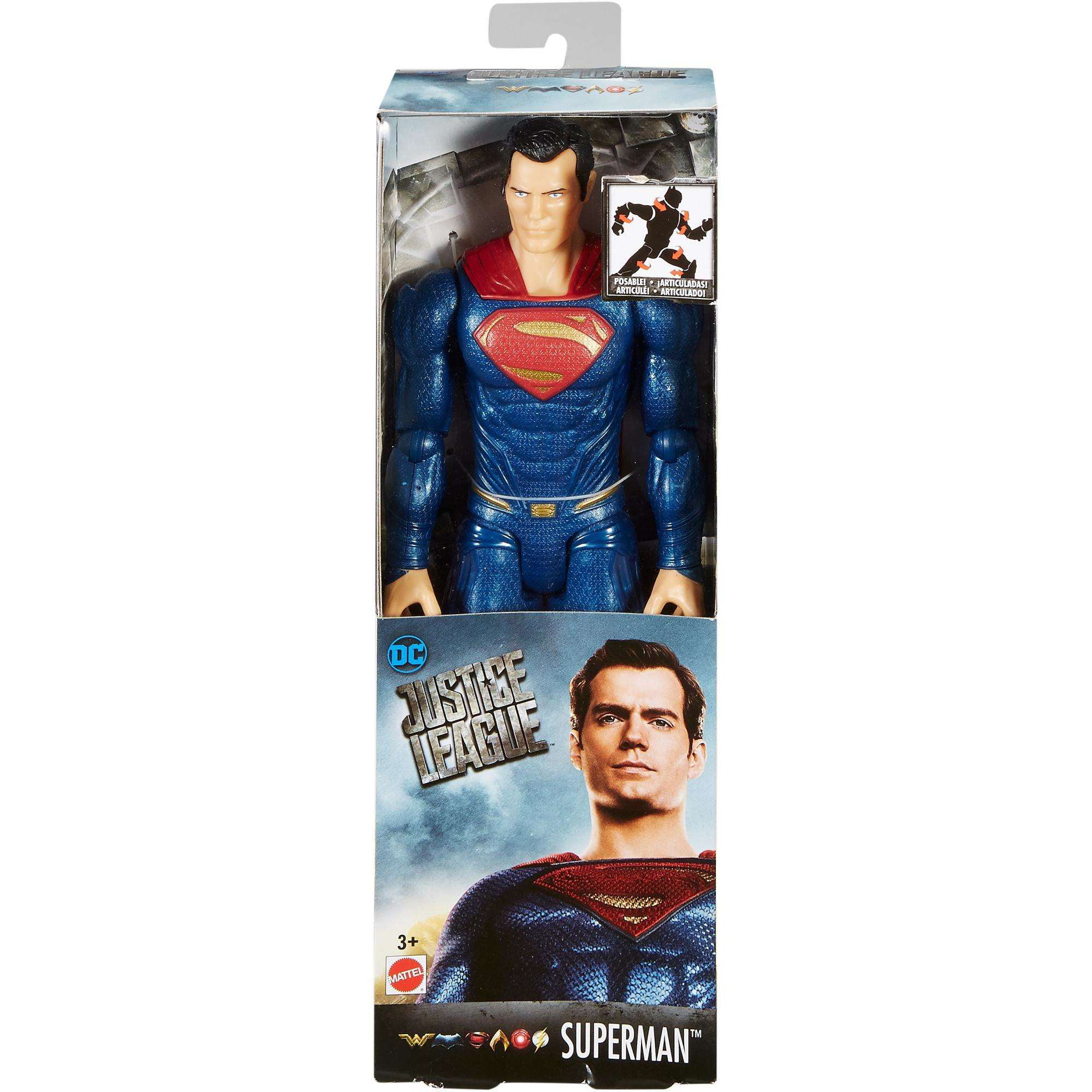 Justice Liga Action Superman Steel Anzug 30cm Figure Mattel 
