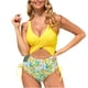 thumbnail image 1 of Traje de baño cómodo de color sólido para mujer Traje de baño de cintura alta OAVQHLG3B Store lin121212, 1 of 4