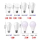 thumbnail image 3 of Bombilla LED de voltaje completo, luz blanca cálida sin parpadeo, AC120V, 220V, 8W-24W, E27, B22, 3000K/4000K/6000K, 1-10 unidades, 3 of 4