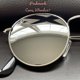 thumbnail image 3 of RB-Hip Hop-sunglasses Round Metal Silver Flash Lenses RB3447 Silver Frame Unisex New, 3 of 5
