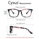 Cyxus Floral Print Blue Light Filter UV400 Computer Glasses, Anti Eye Fatigue Better Sleep Gaming Eyewear - image 4 of 5