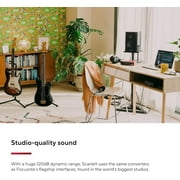 Focusrite Scarlett 2i2 4th Gen USB Audio Interface, Songwriting, Streaming and High-Fidelity, Studio Quality Recording, and All the Software You Need to Record