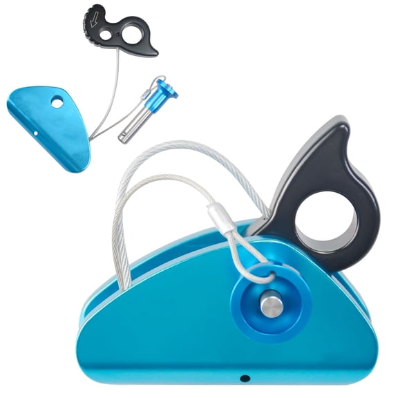 15 KN Detachable Rope Grab Ascender, Flip Line Adjuster, Grip Clamp, Fall Protection Belay Device for Rock Climbing, Tree Arborist, Climbing Rescue Caving, Mountaineering, Fit for 11~13 MM Rope