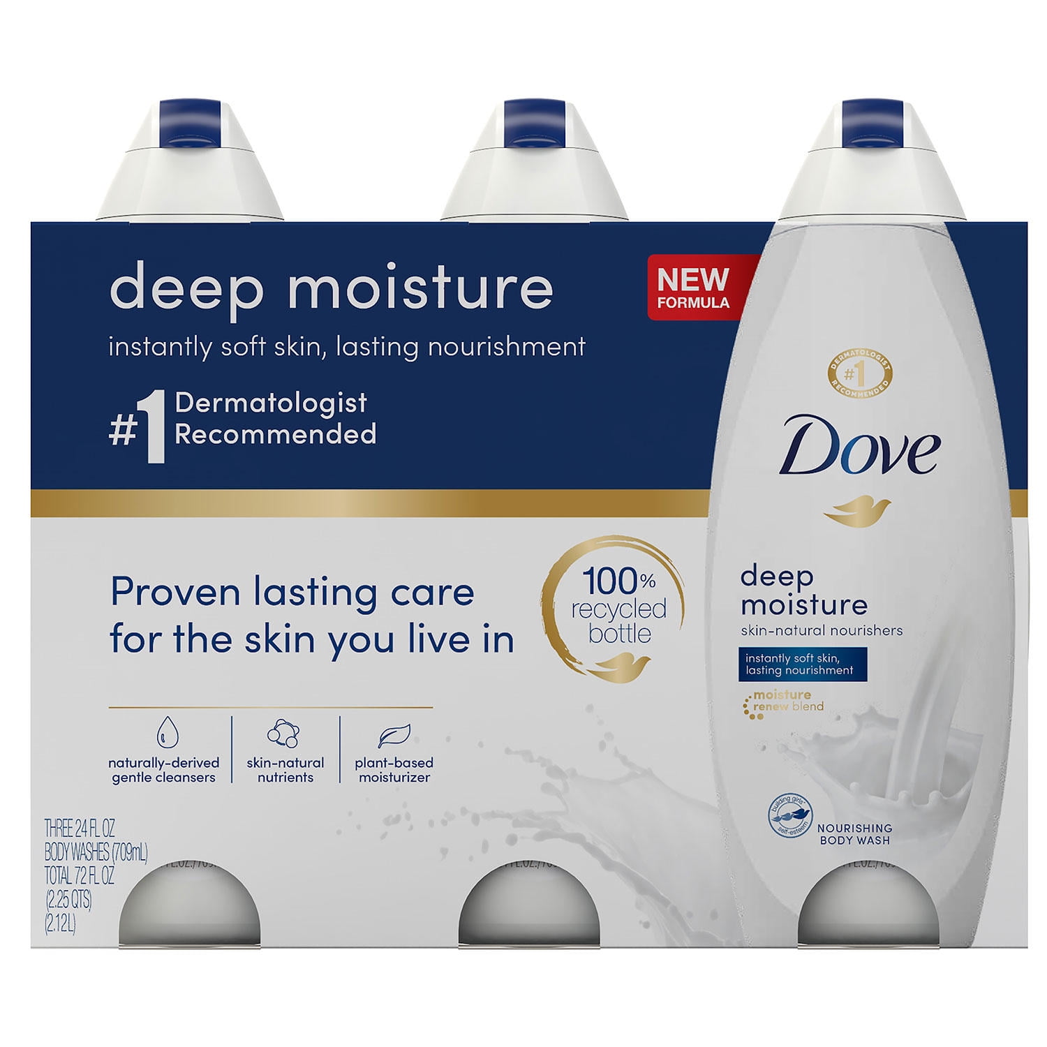 Dove Nourishing Body Wash, Deep Moisture (24 fl. oz., 3 pk.)