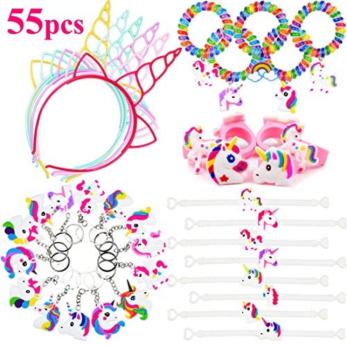 Girls Birthday Party Bag Fillers 10 Childs Adjustable Unicorn Rings