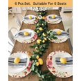thumbnail image 4 of 15 Inch Round Placemats Set of 4, Autumn Leaves Non Slip Heat Insulation PP Table Mats, Thanksgiving Retro Eucalyptus Flowers Washable Place Mats for Kitchen Dining Party Table Decor, 4 of 7