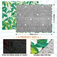 thumbnail image 3 of Green Leafy and Flowers Camping Blankets Bed Throws and Cozy Travel Blanket Fluorescence 70x55in Double Sided, 3 of 8