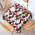 thumbnail image 2 of Pioneer Flower Floral Print Pattern Square Tablecloth, Waterproof Wipeable Spillproof Washable Table Cover for Home Kitchen Party Decor, 42"x42", 2 of 6