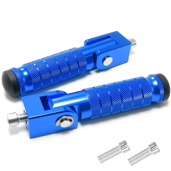Reposapiés plegables para motocicleta VUOZIP M8 de aluminio azul
