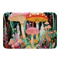 thumbnail image 1 of Erosebridal Pink Mushroom Bathtub Mat 20x32,Spring Graden Bath Rug,Flower Bedroom Decor, 1 of 5