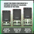 thumbnail image 6 of SPORTTISTA Baseball Strike Zone Target, Compatible with Wiffle Ball and Blitzball, Stable and Lock-in Connections with Strong Fabric Target (Large 30" x 23"), 6 of 8