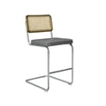 thumbnail image 2 of Art Leon Set of 2 Bar Stools Chair Faux Leather with Chrome Legs, 2 of 6