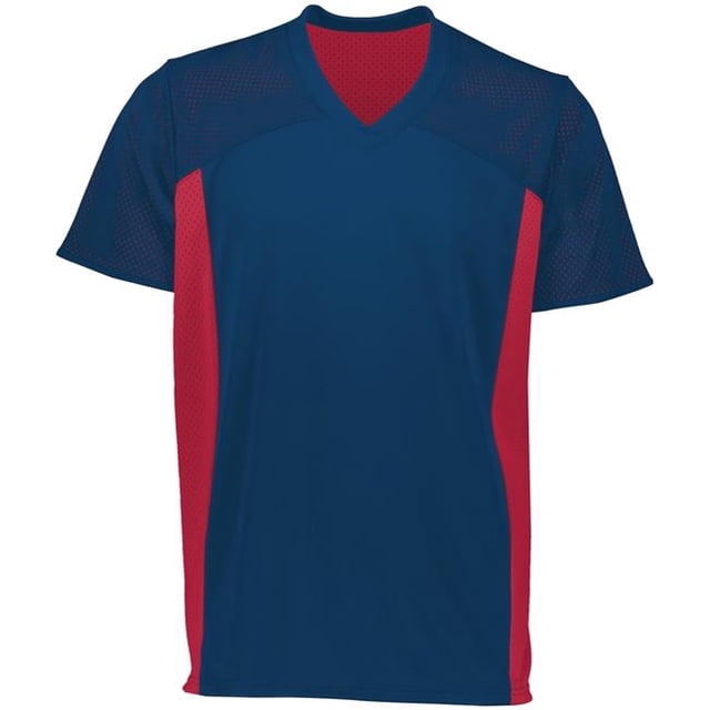 Chandail de Football Réversible pour Adulte, Bleu Marine et Écarlate - 2TG