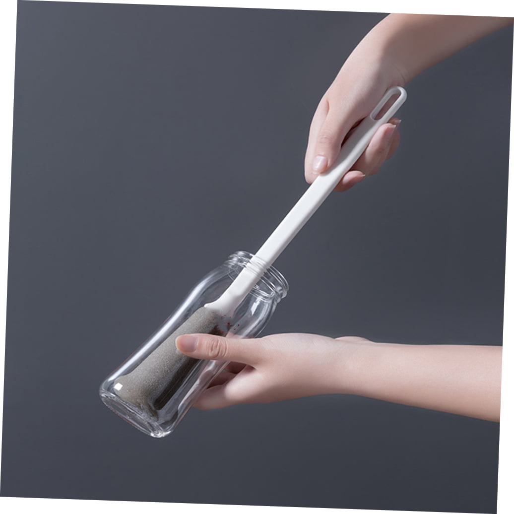 RENACLIPY 2PCS Sponge Bottle Cleaner White for Cleaning Hard to Reach Areas