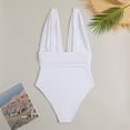 thumbnail image 3 of Gibobby Trajes de baño mujer una pieza Nuevo traje de baño de bikini europeo y americano sexy con hombros descubiertos para mujer(Blanco,G), 3 of 5