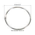thumbnail image 2 of Unique Bargains Detachable Binder Rings Index Snap Metal Clips, Silver Tone, 20 Pack, 2 of 5
