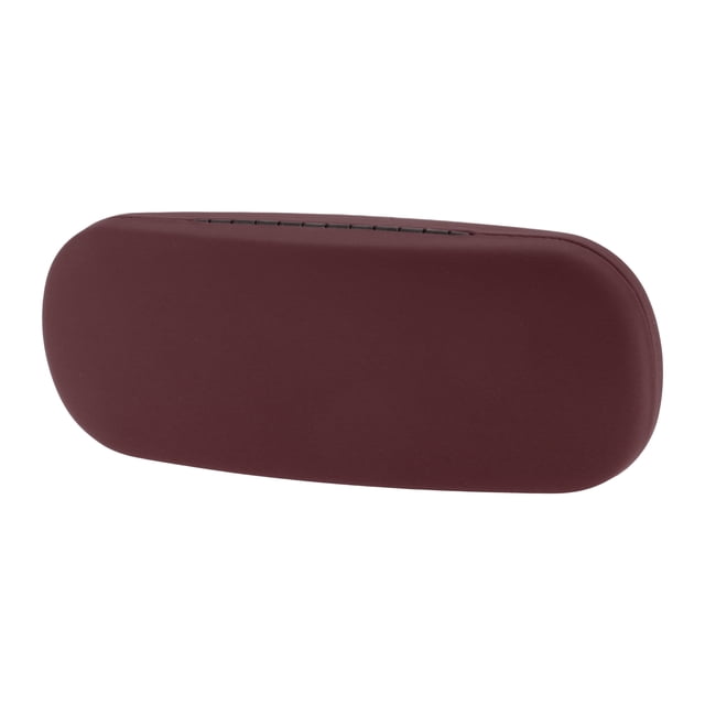 Estuche Retro Redondo para Gafas Únicas 6.5"x2.36"x1.38" Rojo Vino