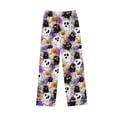 thumbnail image 6 of Fengactive Womens Halloween Pajama Set Long Sleeve Button Down Top with Pockets and Matching Lounge Pants, 6 of 7