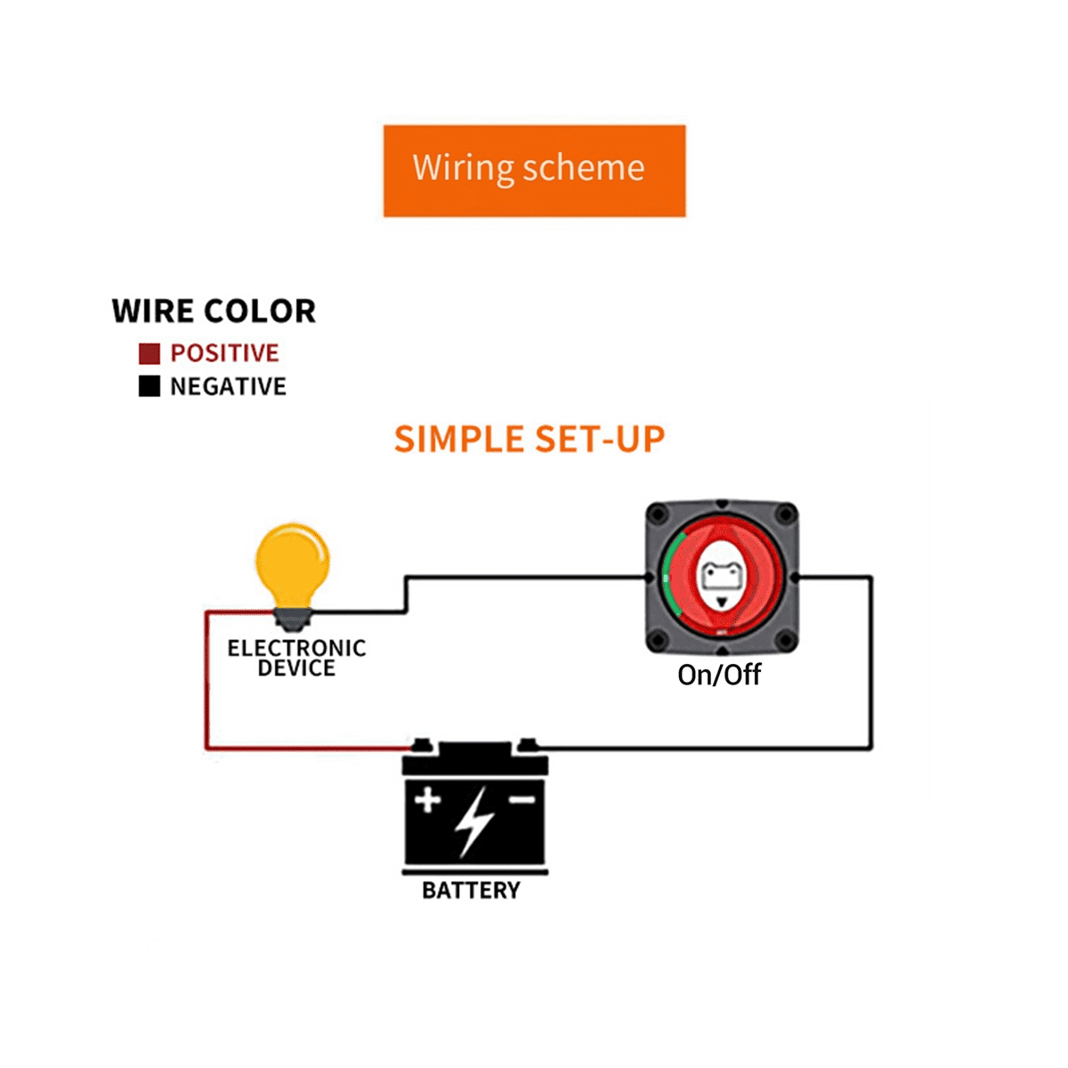 12-48V Current Anti-Leakage Switch Car Modification Battery Disconnect Switch 600A Main Power Switch for Yachts Caravans