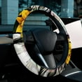 thumbnail image 6 of Unicorn Sunflower 14.5 Inch Printing PVC Leather Car Wheel Covers Steering Wheel Cover Auto Accessories, 6 of 6