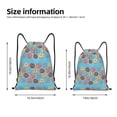 thumbnail image 2 of Fotbe Cute Donut Bolsa Mochila con Cordón Estampada, Bolsa de Gimnasio Deportiva, Bolsa Cinch, Bolsa con Cordón para Hombres y Mujeres-Small, 2 of 6