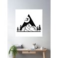 thumbnail image 2 of Space Mountain Poster Wall Art, Modern Wall Decor For Living Room Bedroom, 8x12 UNFRAMED, 2 of 3