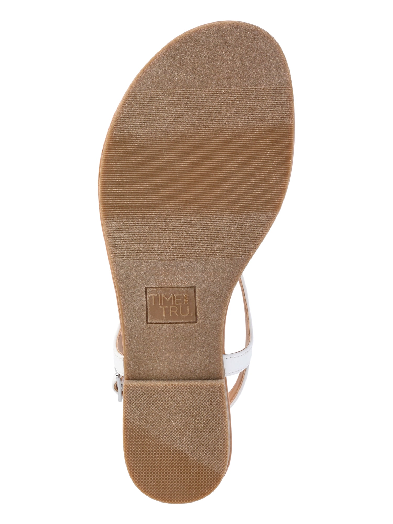 Time and Tru Women's Crochet Flower Thong Sandals