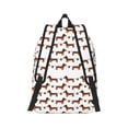 thumbnail image 3 of Balery Dachshund Dog Puppy Vintage Canvas Backpack for Men and Women - Large Capacity, Durable Travel Laptop Bag for School, Work, Hiking, and Outdoor Activities, 3 of 7