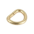 thumbnail image 2 of Unique Bargains Metal D Ring 0.51"(13mm) D-Rings Buckle for Hardware Bags Belts Craft DIY Accessories Gold Tone, 50pcs, 2 of 5