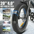 thumbnail image 3 of Speedrid 500W Folding Electric Bike for Adults, 20" x 4.0" Fat Tire Ebike with 48V 10.4Ah Large Removable Battery Electric Bicycle, 50 Miles Max Range, Front Suspension Fork and 7 Speed UL2849, 3 of 11
