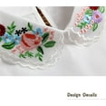 thumbnail image 7 of LoudSung False Collar Detachable Half Shirt Blouse Fake Collar Embroidery Elegant Design for Women Girls, 7 of 7