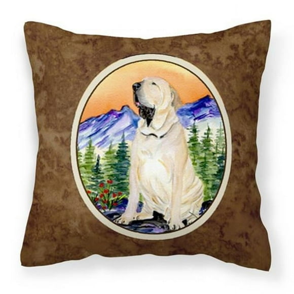 Carolines Treasures SS8169PW1414 Brazilian Mastiff & Fila Brasileiro Fabric Decorative Pillow, 14 x 3 x 14 in.