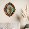 thumbnail image 3 of Vintage Photo Frame Art Gallery European Style Gift Resin Retro Oval Photo Frame Bronze 7inch, 3 of 8