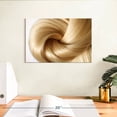 thumbnail image 3 of Elephant Stock Donut Style Hair Bun Wall Art - Horizontal Canvas Wall Art - Living Room Wall Decor - Fashion And Beauty Canvas - Yellow And Brown Decor - 12" x 8", 3 of 8