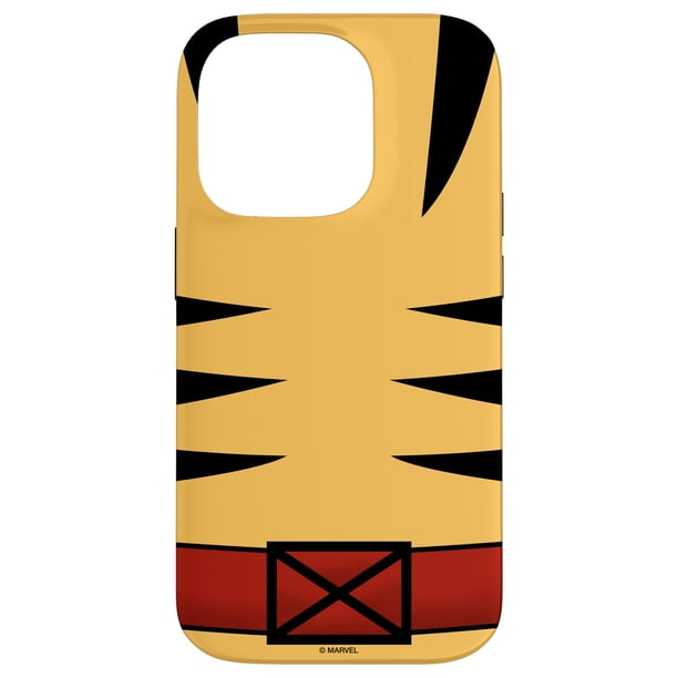 Funda para iPhone 14 Pro con diseño oficial del uniforme de Wolverine de Marvel