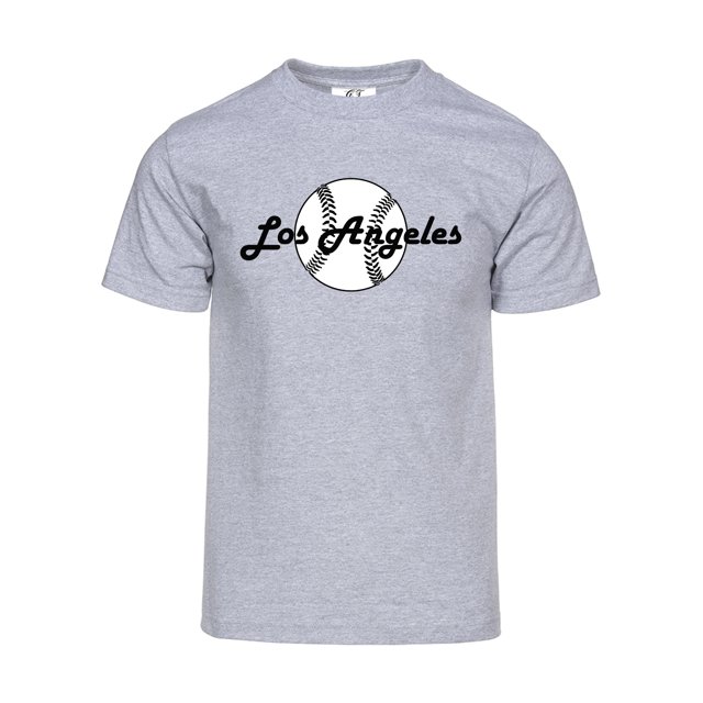 Gravity Threads Mens Los Angeles Baseball Short-Sleeve T-Shirt - Heather Grey - L