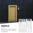 ITSELFER 10 Sheets Numbers Stencils for Painting Plastic Painting